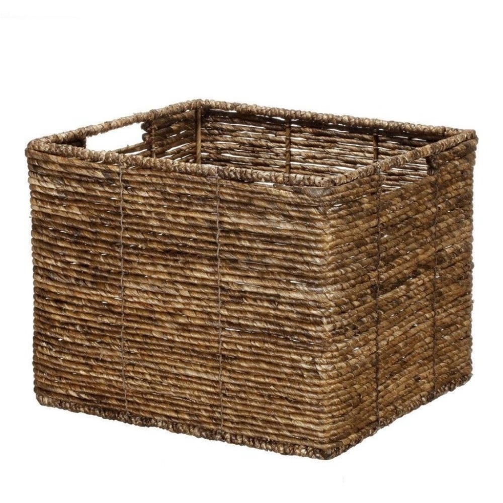 Target Threshold Handcrafted Seagrass  Woven Decorative Storage Basket Crate Bin